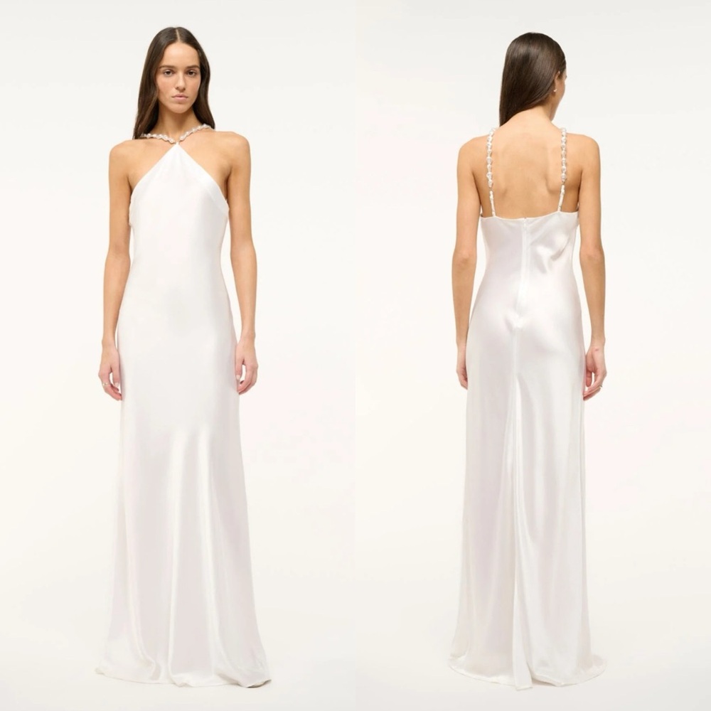 Staud Cadence maxi dress in Pearl White Size 6 NEW! New with tags!